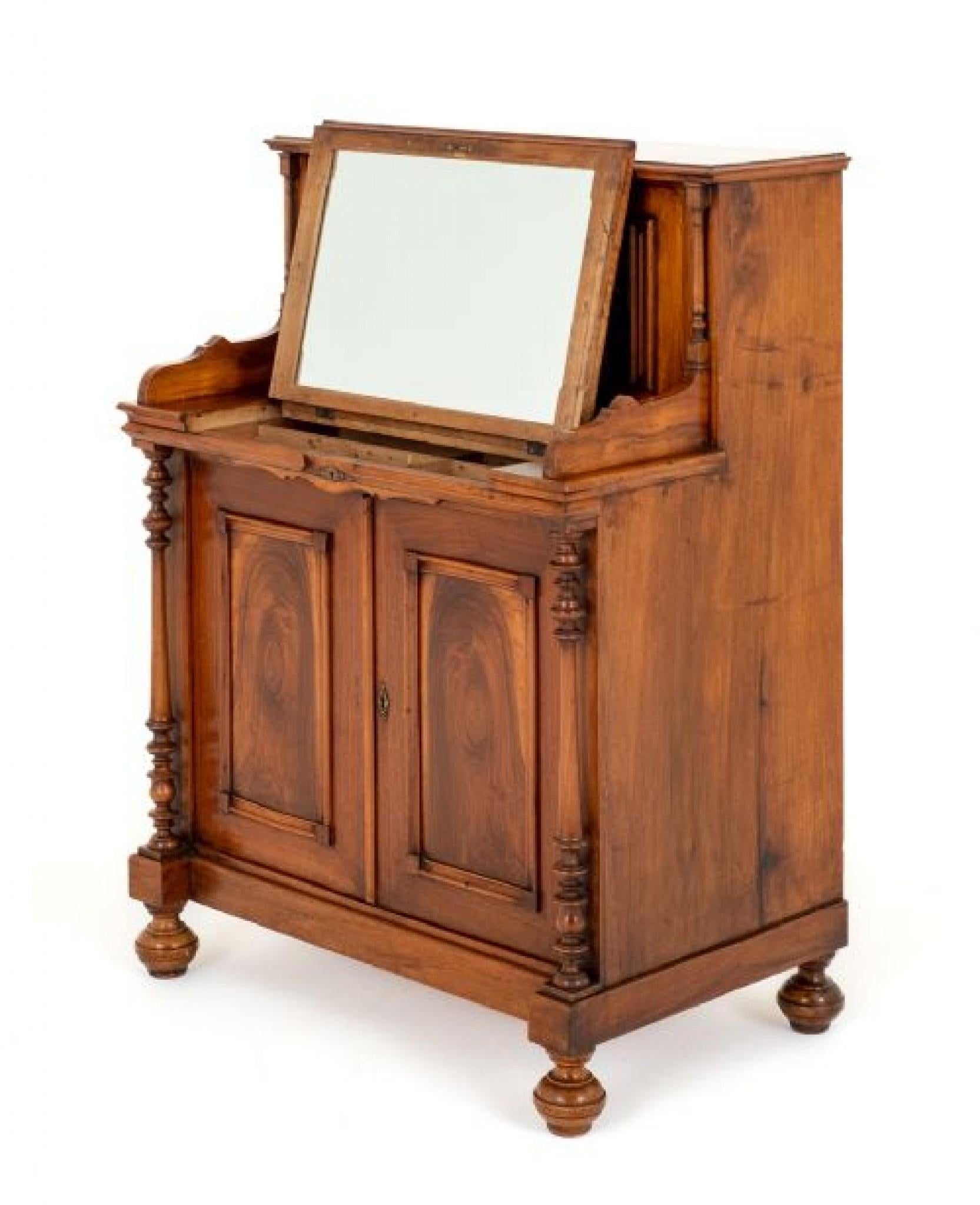 Antique Dressing Table French Walnut 1880 1
