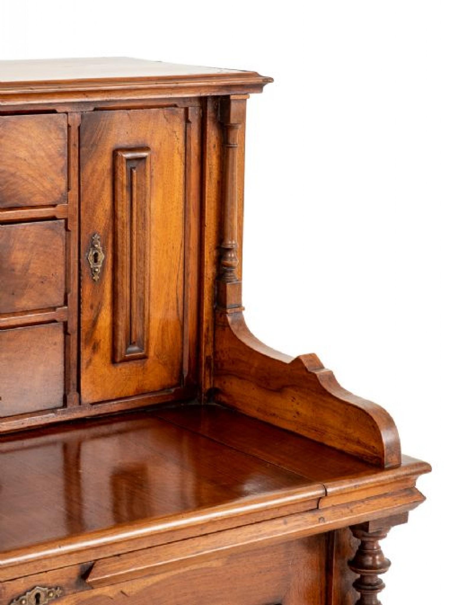 Antique Dressing Table French Walnut, 1880 3