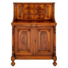 Antique Dressing Table French Walnut 1880
