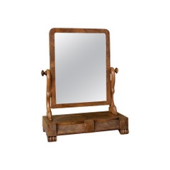 Antique Dressing Table Mirror, Victorian, Mahogany, Adjustable, Swing circa 1870