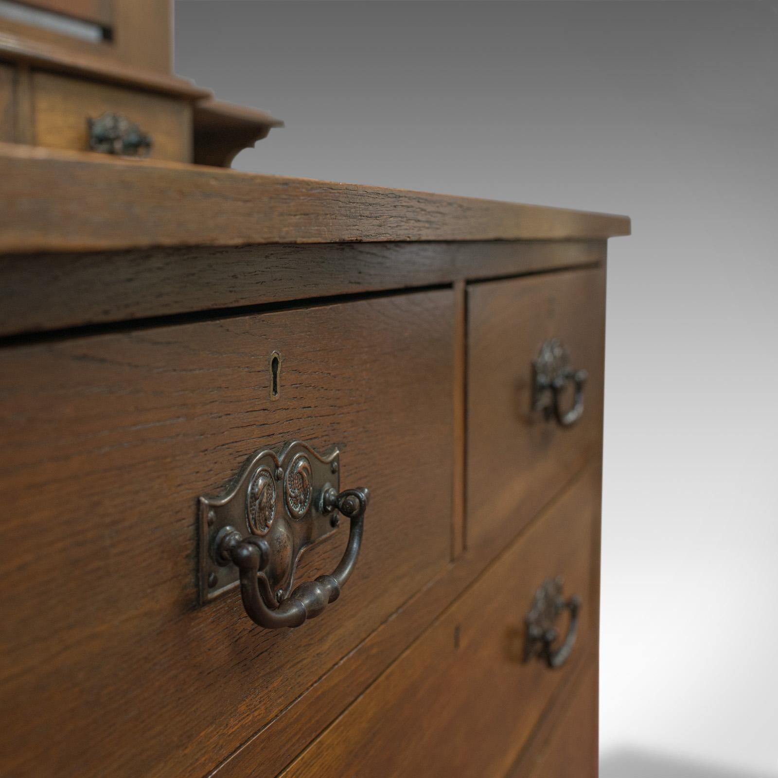 Coiffeuse ancienne:: Ray and Miles:: Edwardian:: Oak:: Vanity Chest:: circa 1910 1