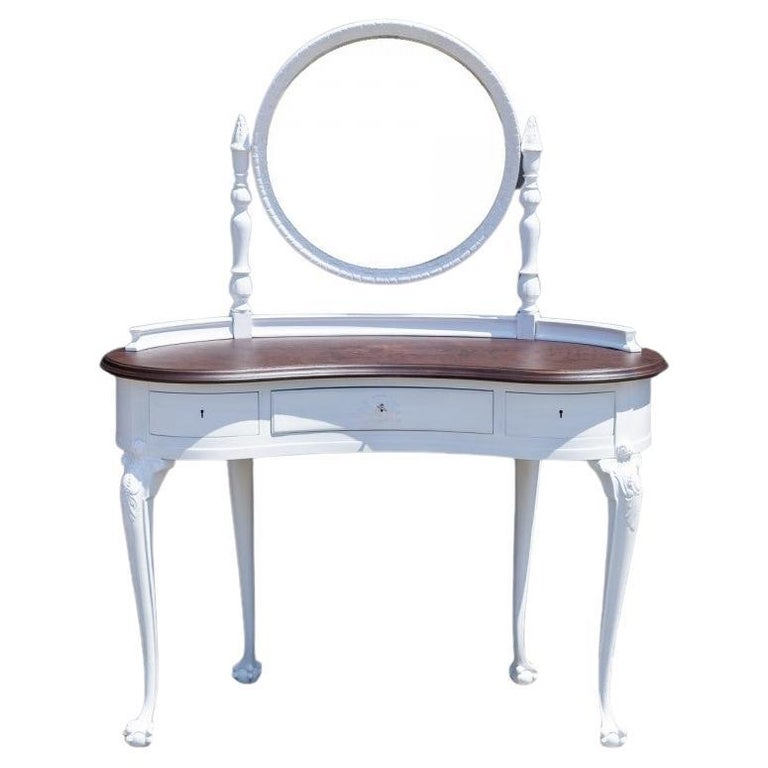 slim fit dress slacks Antique Dressing Table Tri-Fold Mirror – Two Girls Treasure main image 0