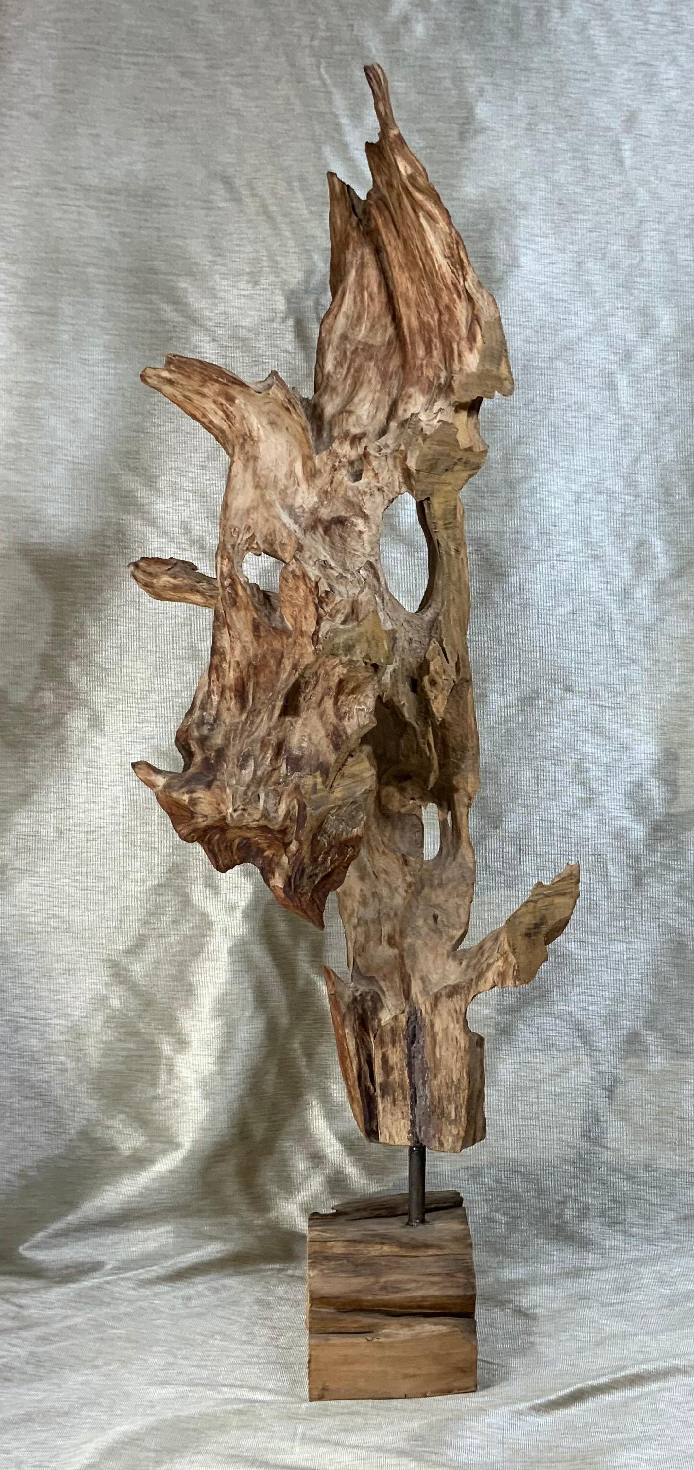 Antique Driftwood Sculpture   In Good Condition In Delray Beach, FL