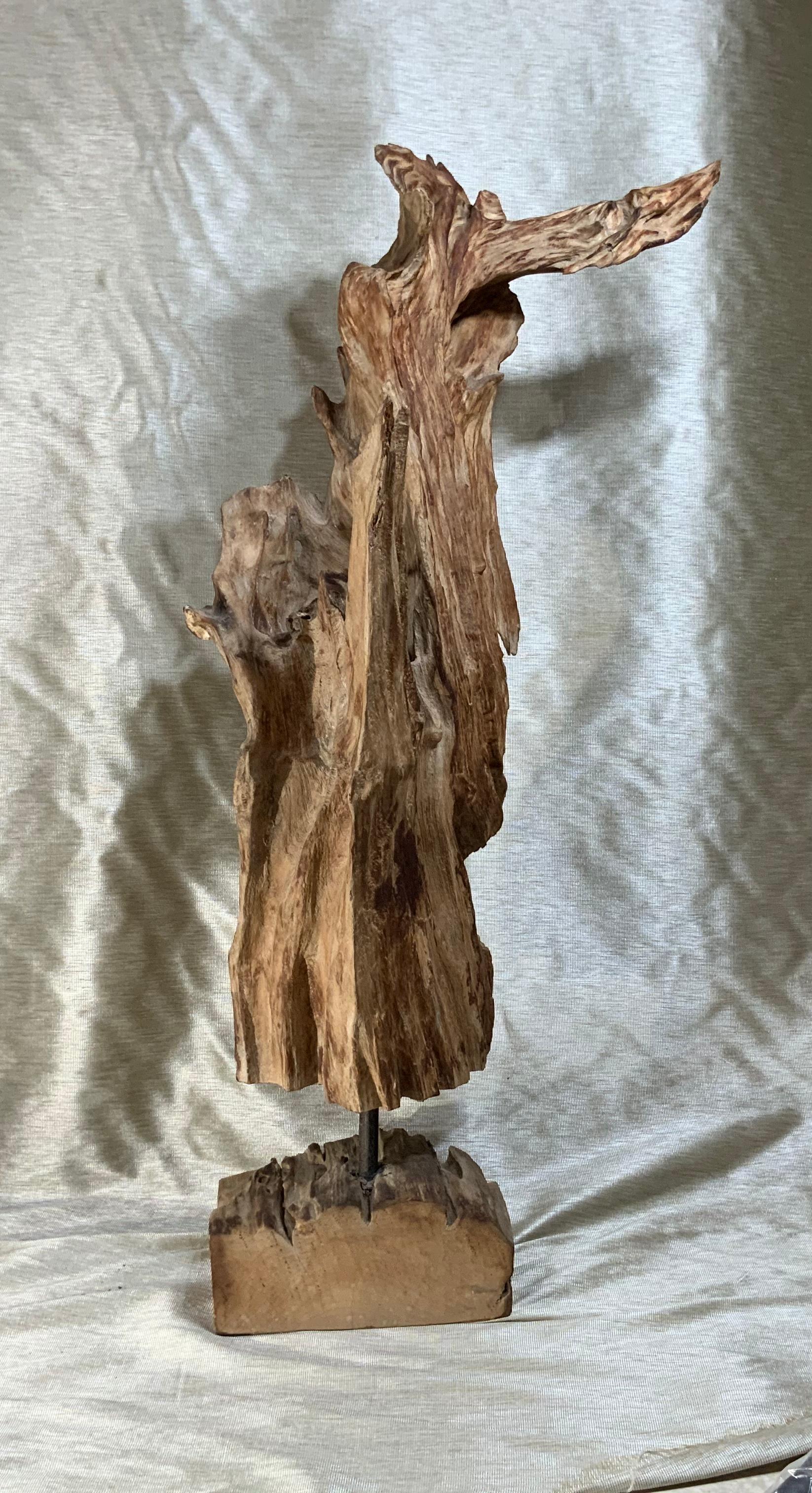 Steel Antique Driftwood Sculpture For Sale