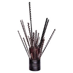 Used Drill Bit Holder & Drill Bits, As Found Industrial Sculpture