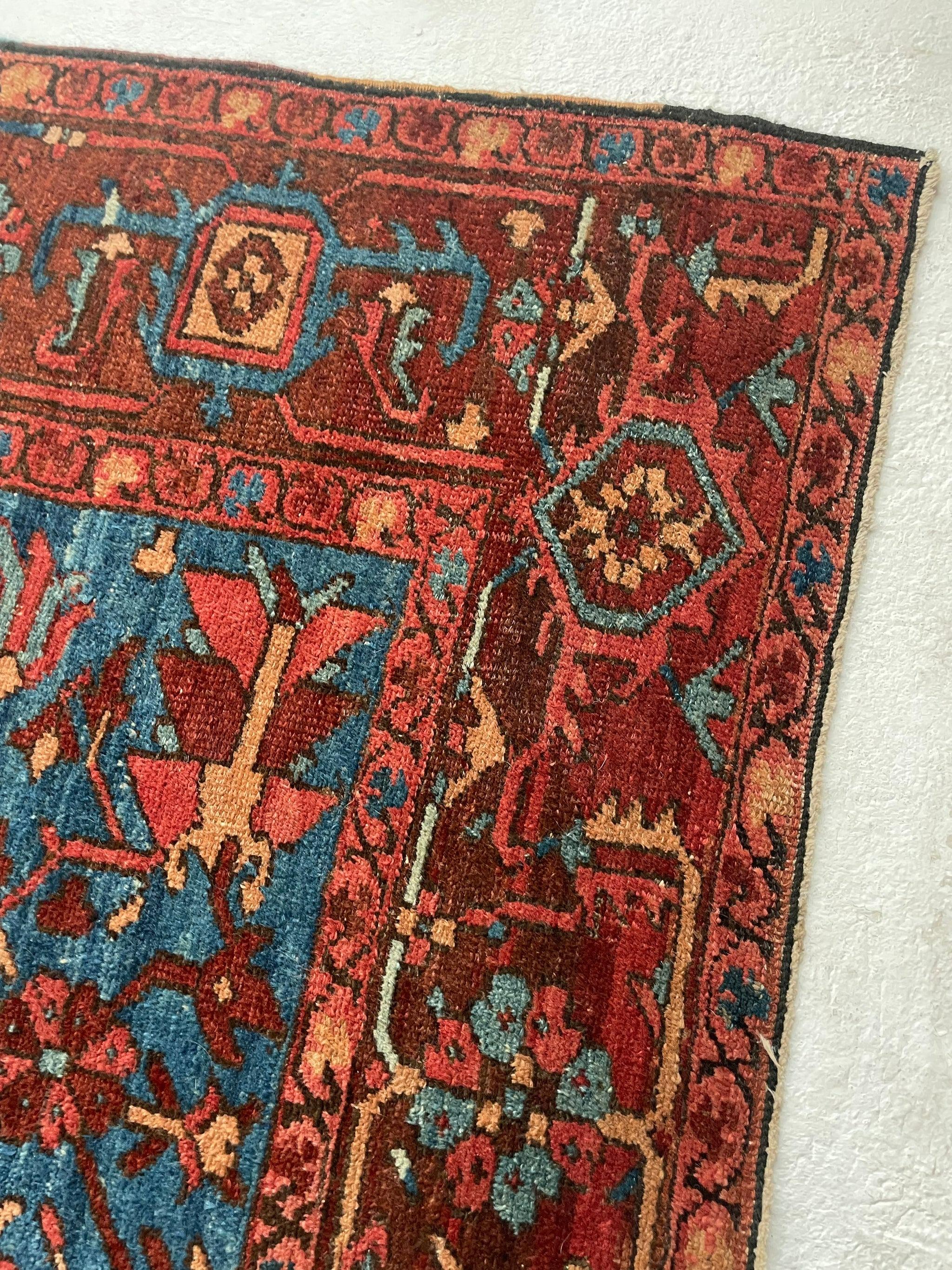 20th Century Antique Drop Dead Gorgeous Persian Heriz Rug , circa 1920's