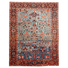 Antique Drop Dead Gorgeous Persian Heriz Rug , circa 1920
s Vintage Drop Dead Gorgeous Persian Heriz Rug , circa 1920
s