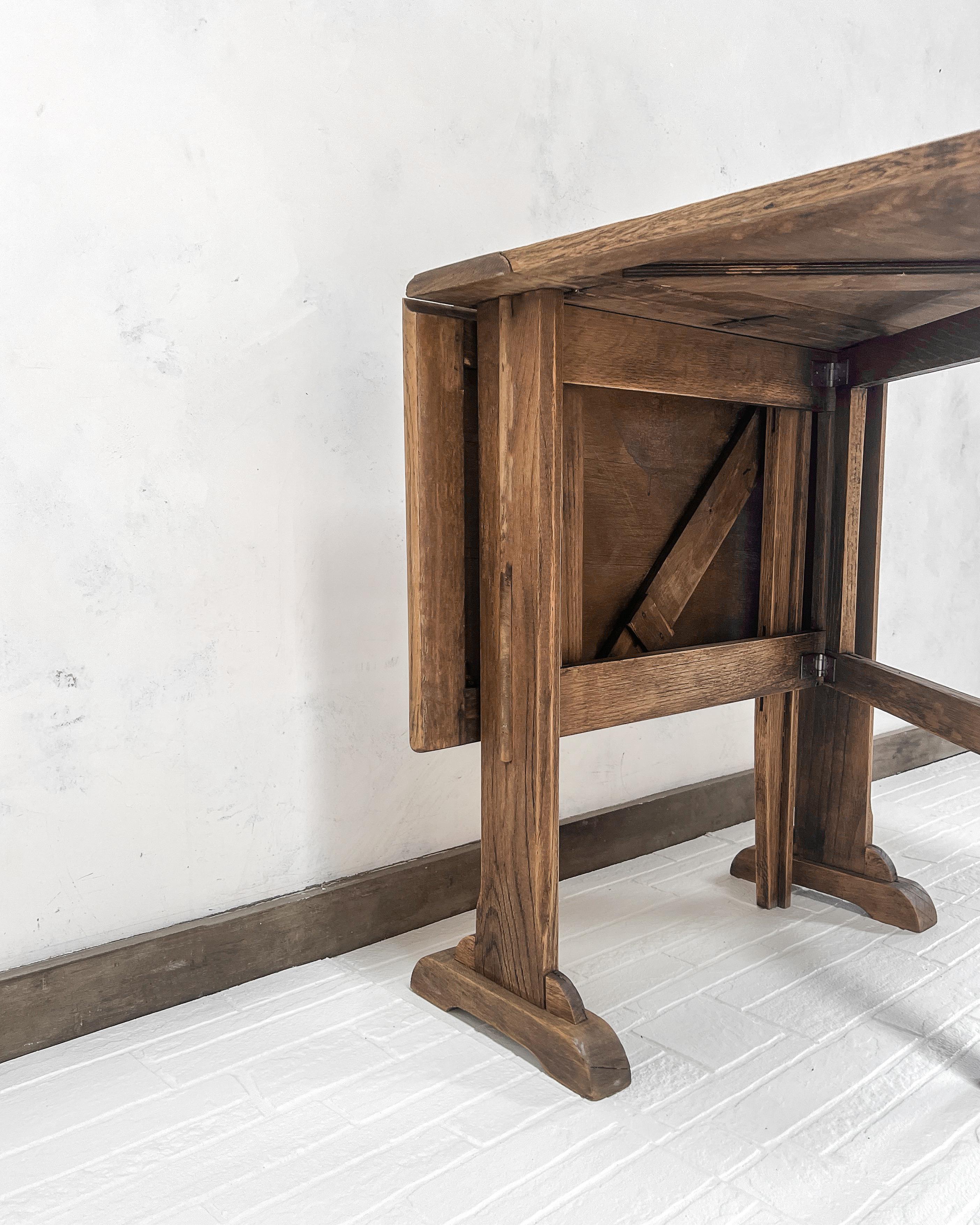 Antique Drop Leaf Accent Table 2