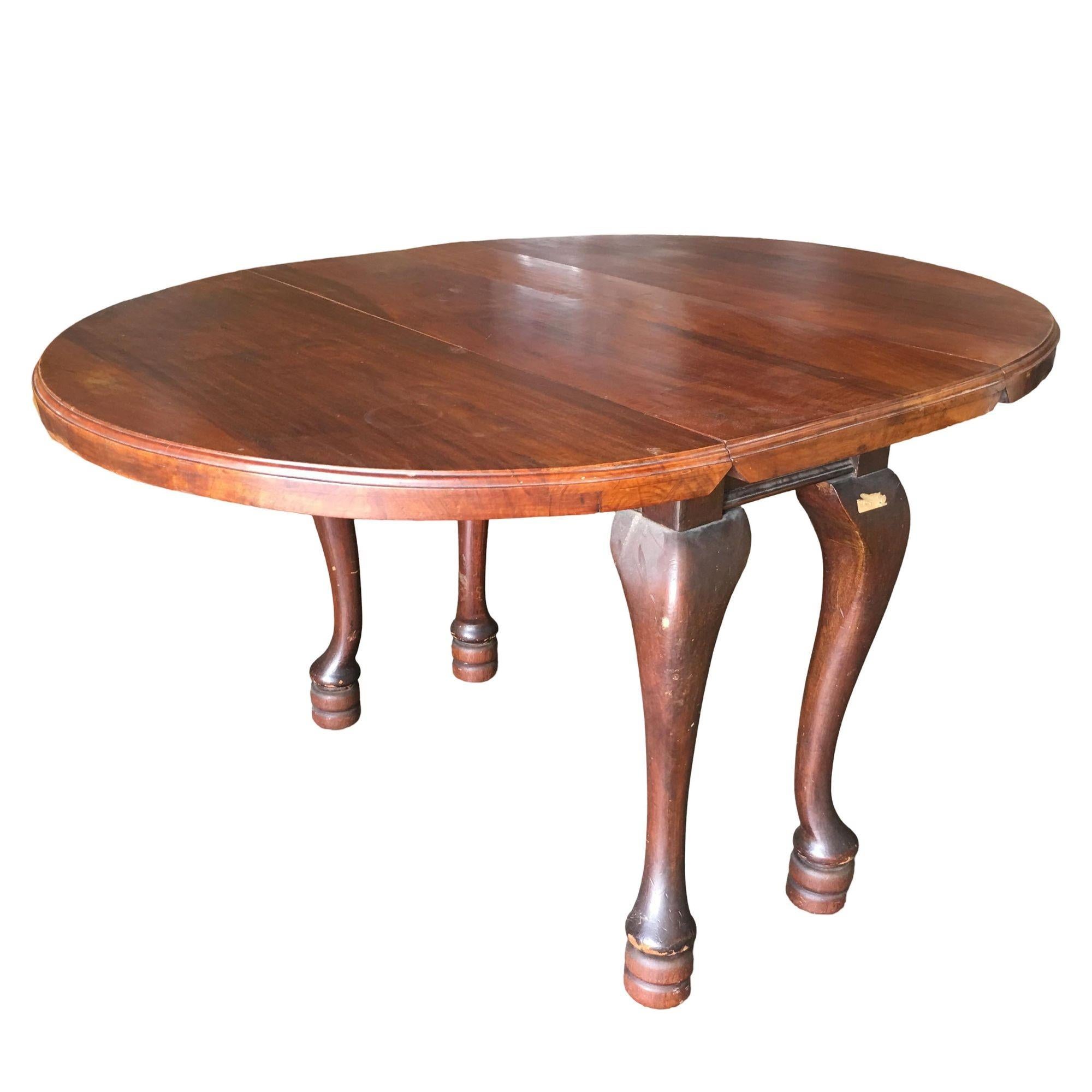 Américain Table ancienne à abattant en acajou de style campagne française en vente