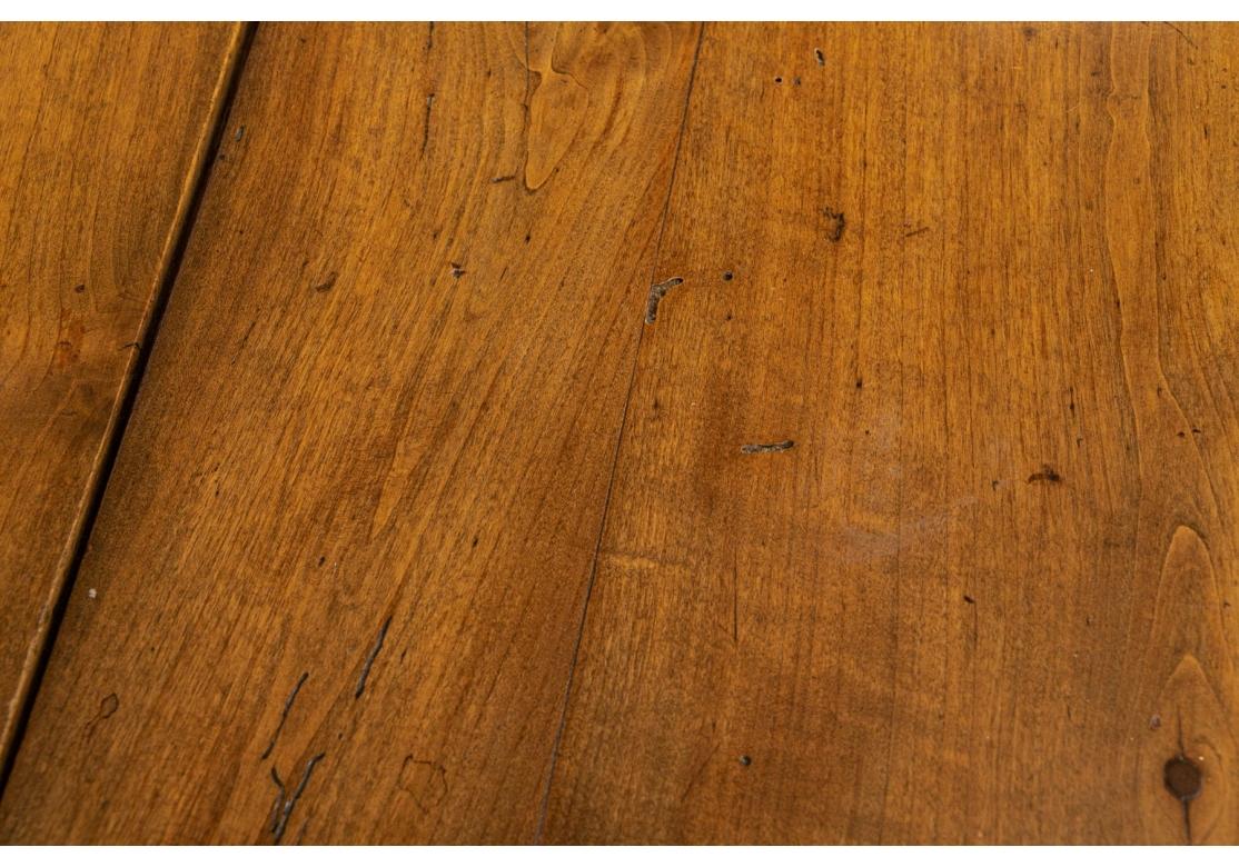 Antique Drop Leaf Hardwood Table With Bobbin Turned Legs For Sale 4