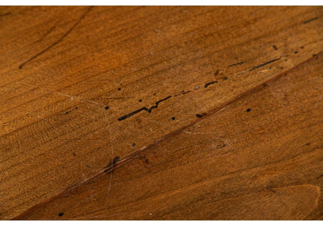 Ancienne table en bois dur à feuilles tombantes avec pieds tournés en Bobbin en vente 4