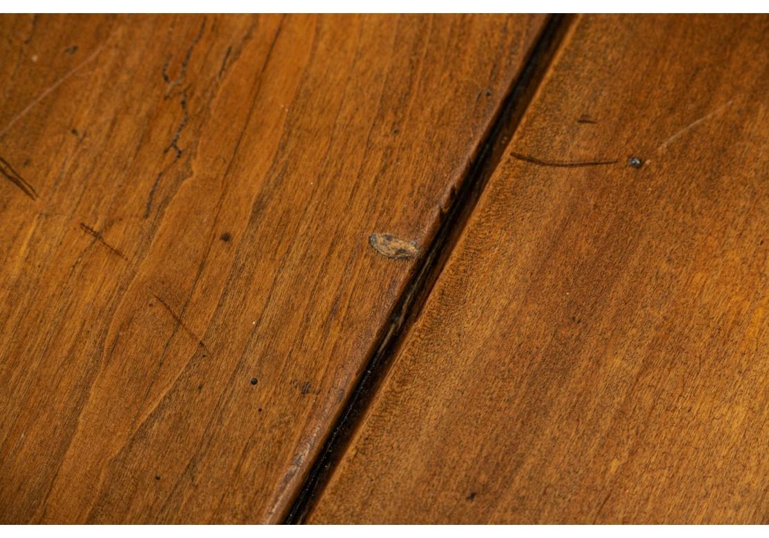 Wood Antique Drop Leaf Hardwood Table With Bobbin Turned Legs For Sale