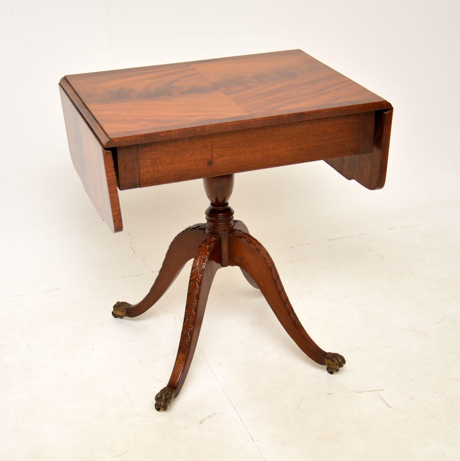 antique side table with drop leaf