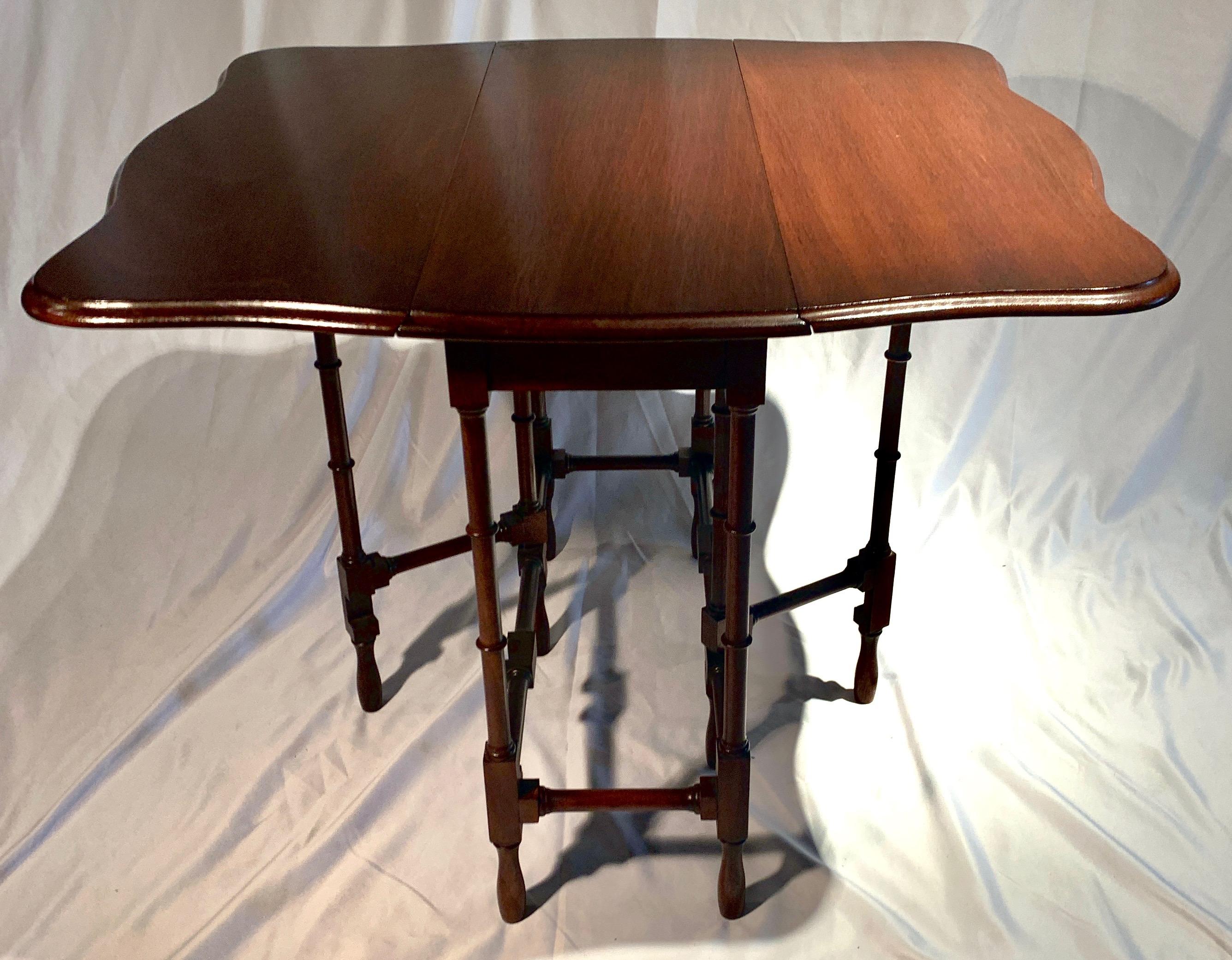 This drop leaf table is a good size and has a lovely finish.
 