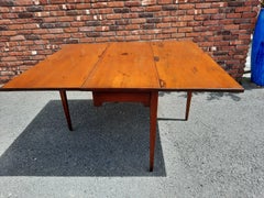 Antique Drop Leaf Table in Solid Hardwood