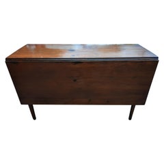 Antique Drop Leaf Table in Solid Hardwood