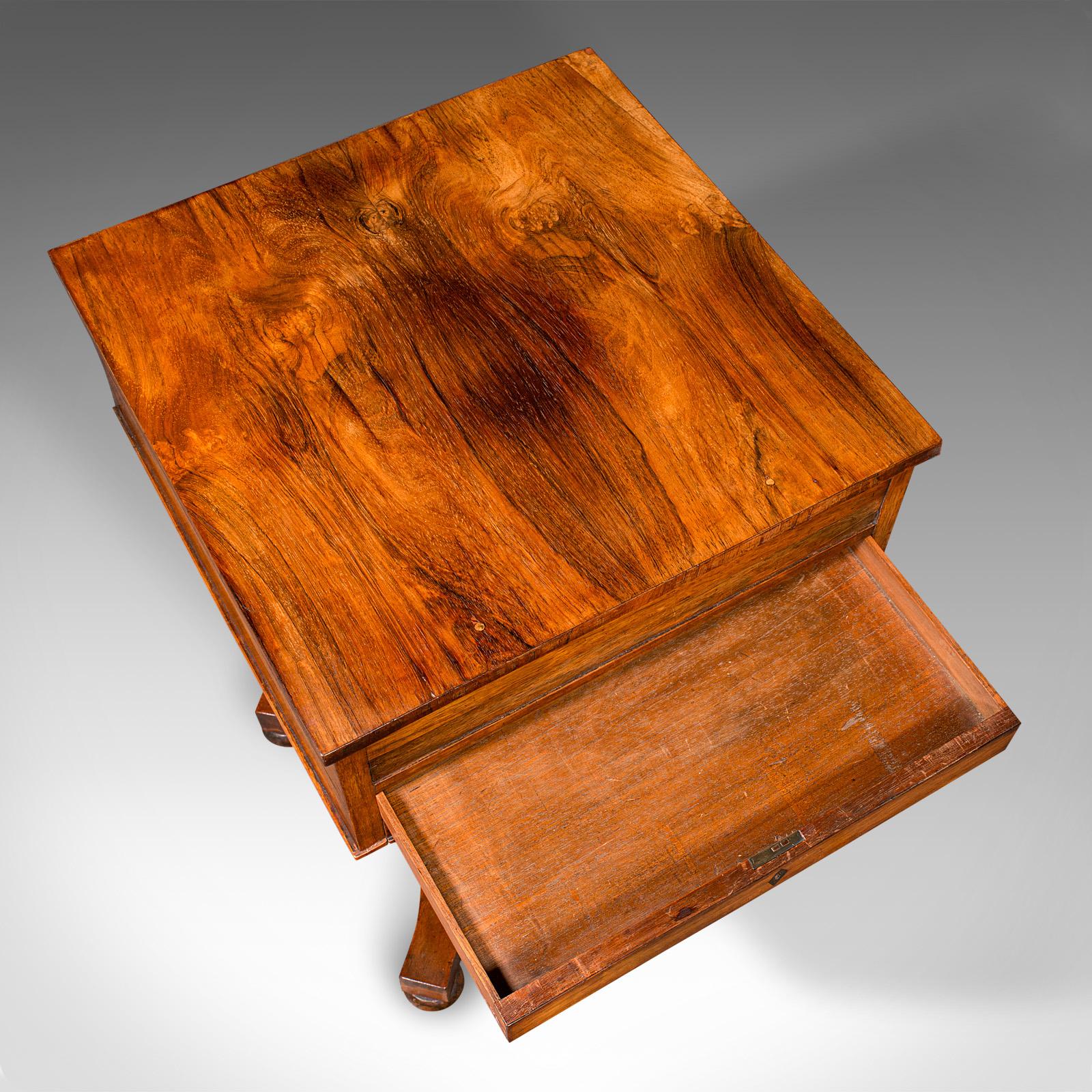 Antique Dual Aspect Sewing Table, English, Ladies, Work Box, Regency, Circa 1820 4