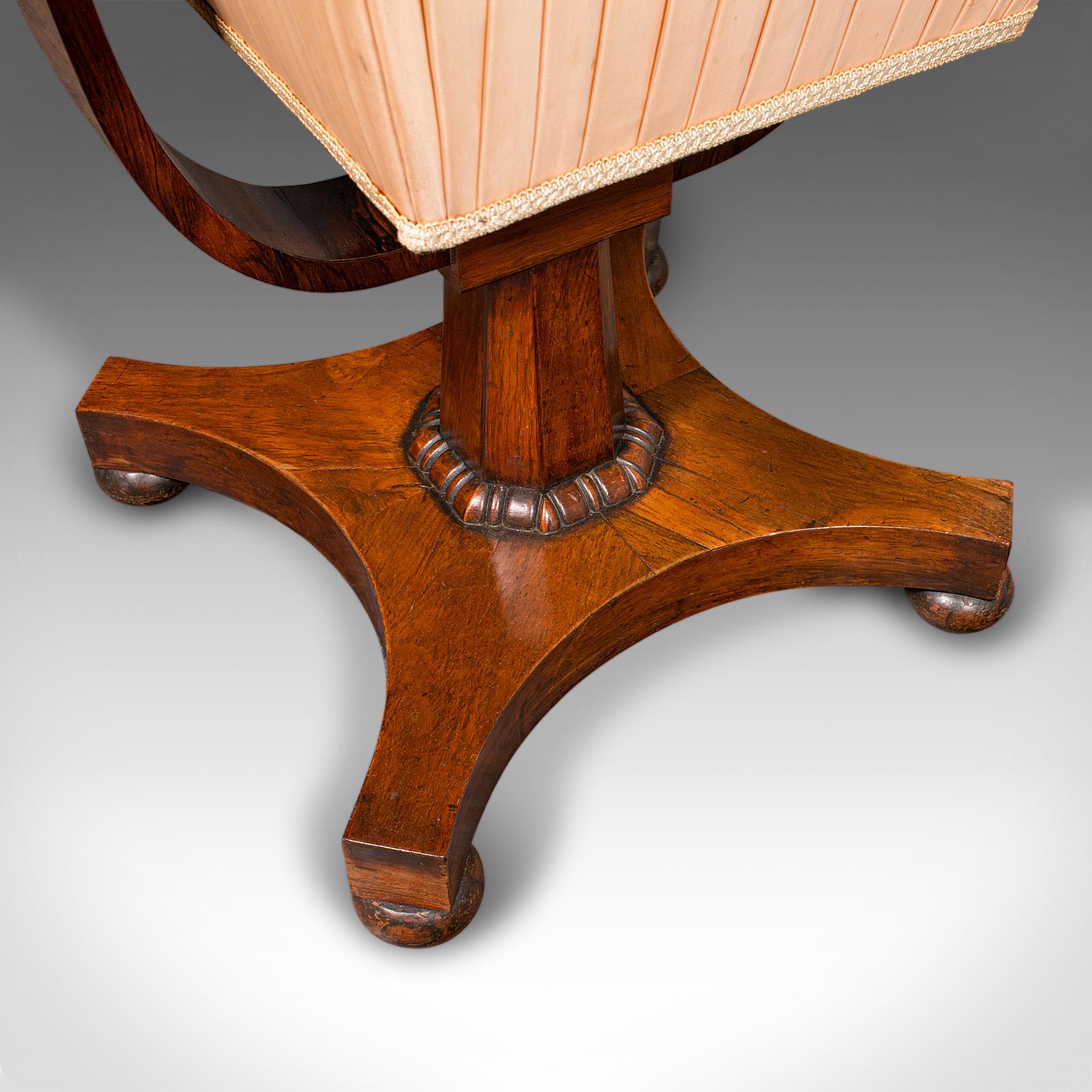 Antique Dual Aspect Sewing Table, English, Ladies, Work Box, Regency, Circa 1820 5
