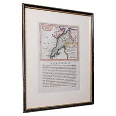 Antique Dual Sided Carnarvonshire Map, Atlas Excerpt, North Wales, Cartography