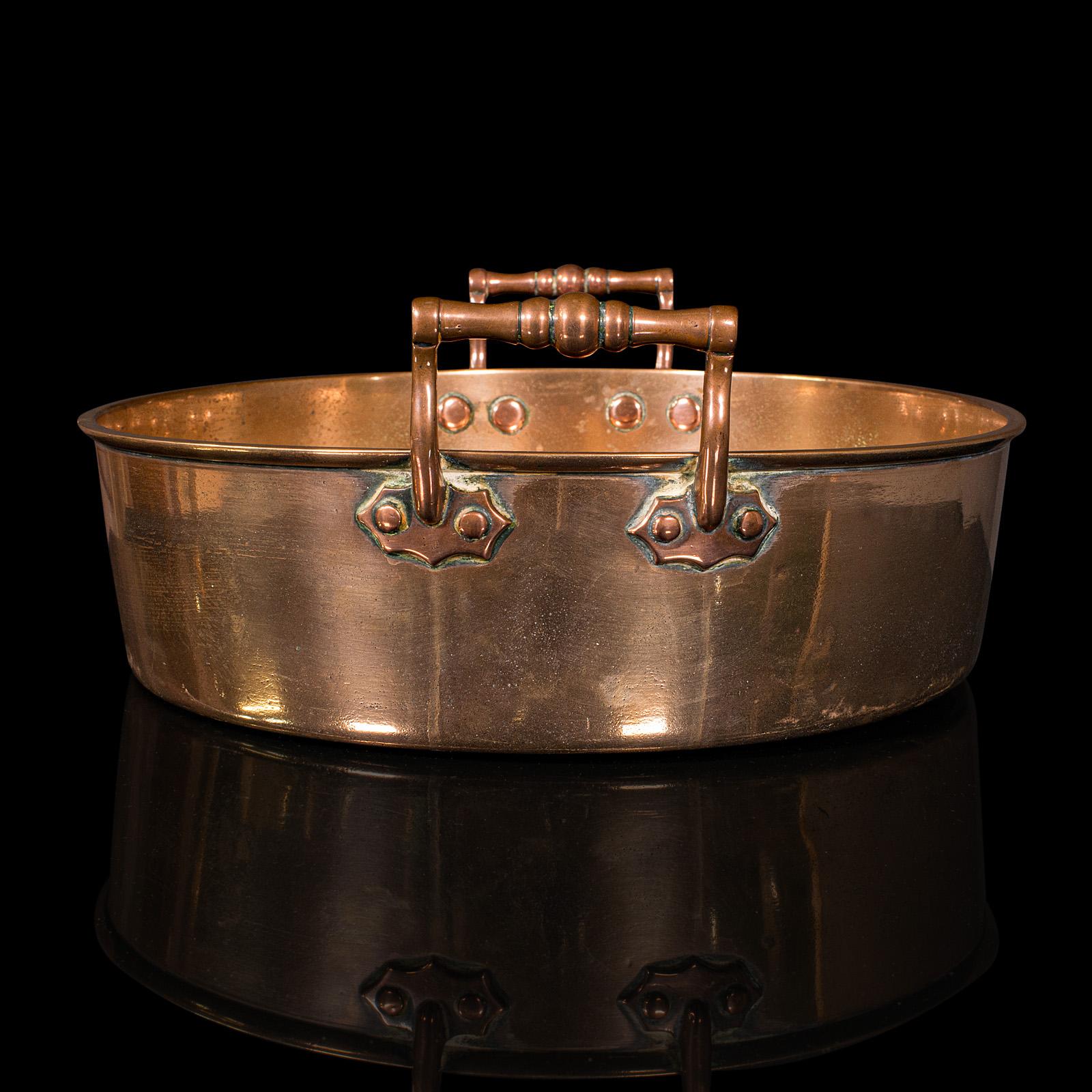 Antike Duck Roasting Pan-Schale, englisch, Bronze, preserving-Schale, georgianisch, um 1800 im Zustand „Gut“ im Angebot in Hele, Devon, GB