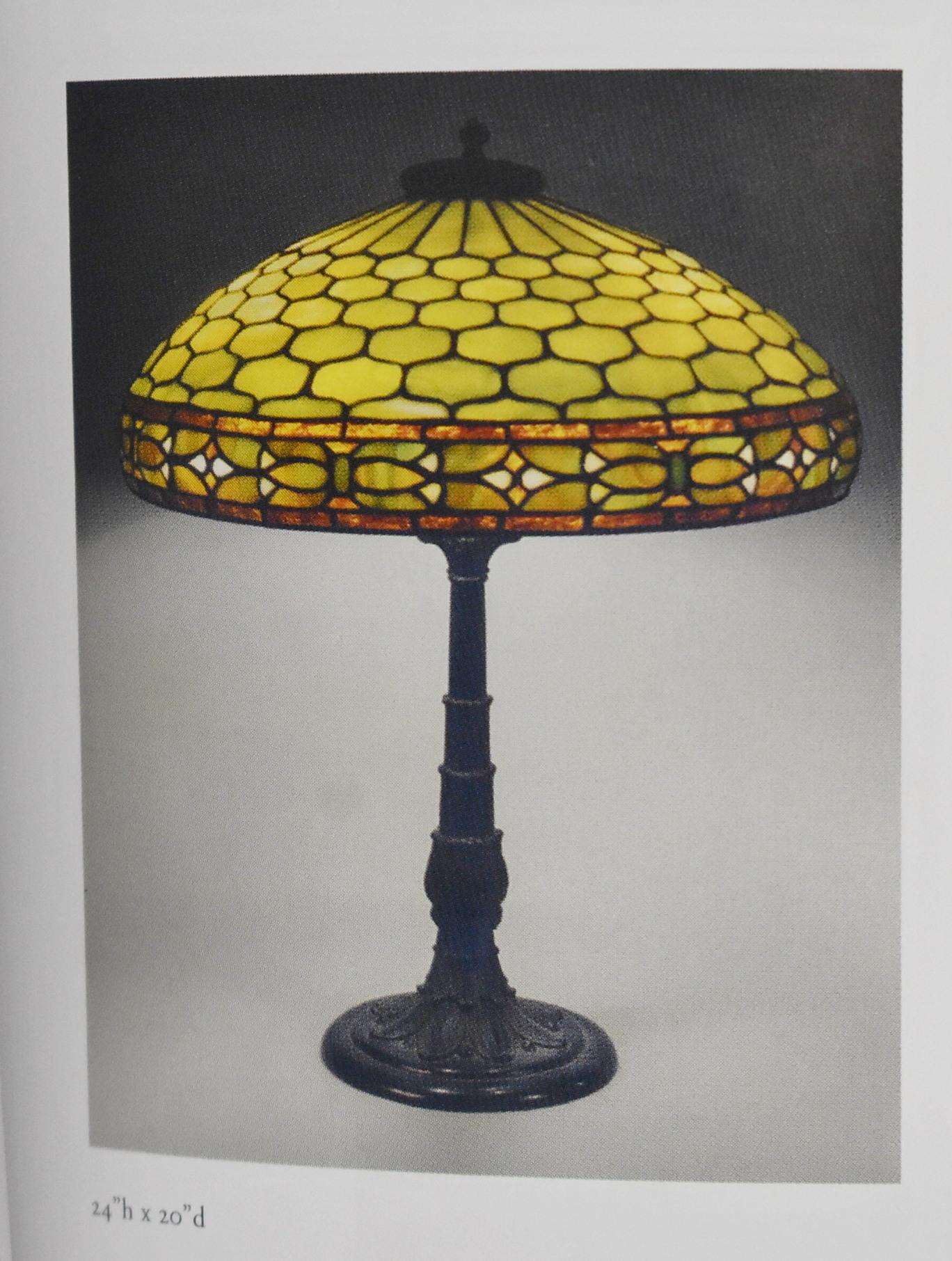 Antique Duffner & Kimberly Leaded Glass Table Lamp 4