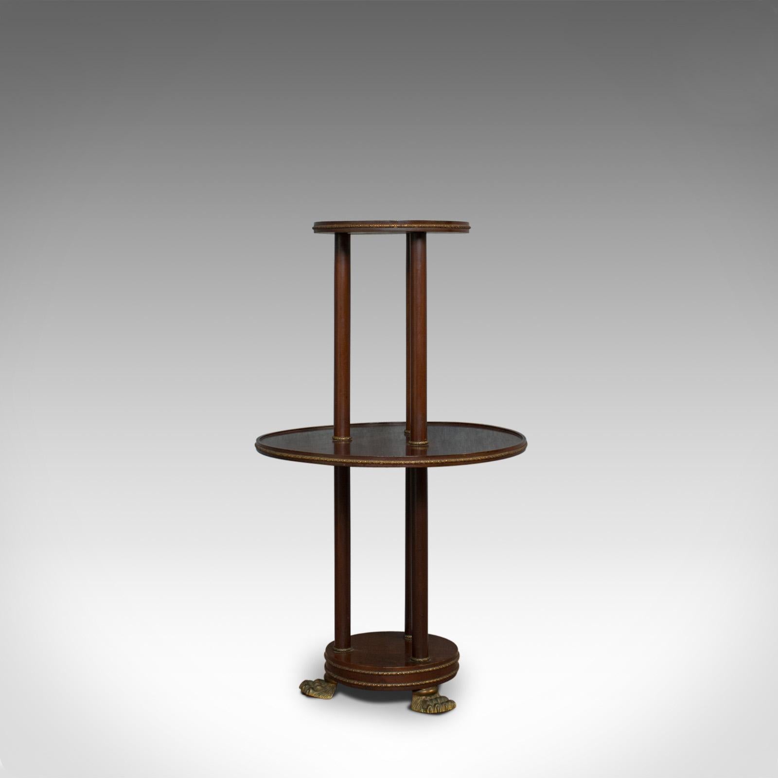 Antique Dumb Waiter, English, Victorian, Mahogany, Tiered, Empire, circa 1880 In Good Condition For Sale In Hele, Devon, GB