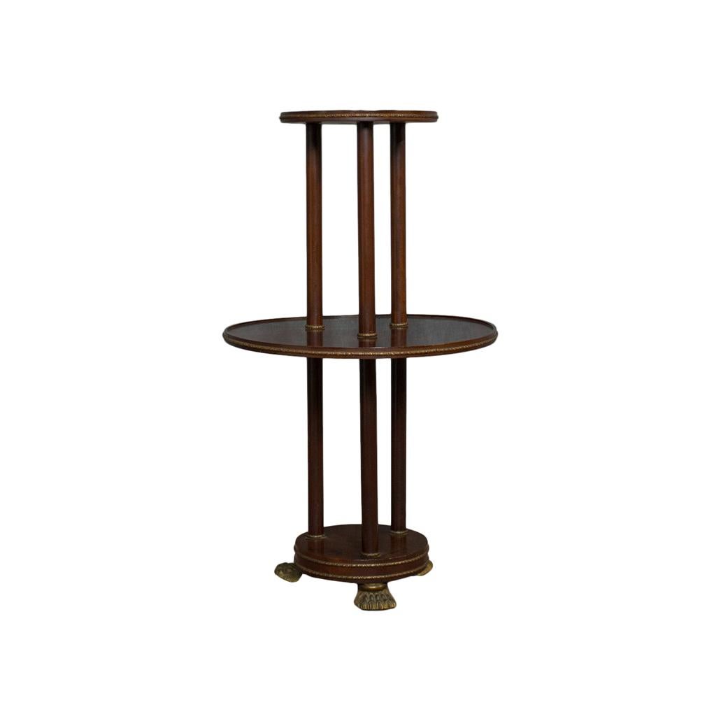 Antique Dumb Waiter, English, Victorian, Mahogany, Tiered, Empire, circa 1880