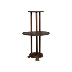 Antiker Dumb Waiter, englisch, viktorianisch, Mahagoni, gestaffelt, Empire, um 1880