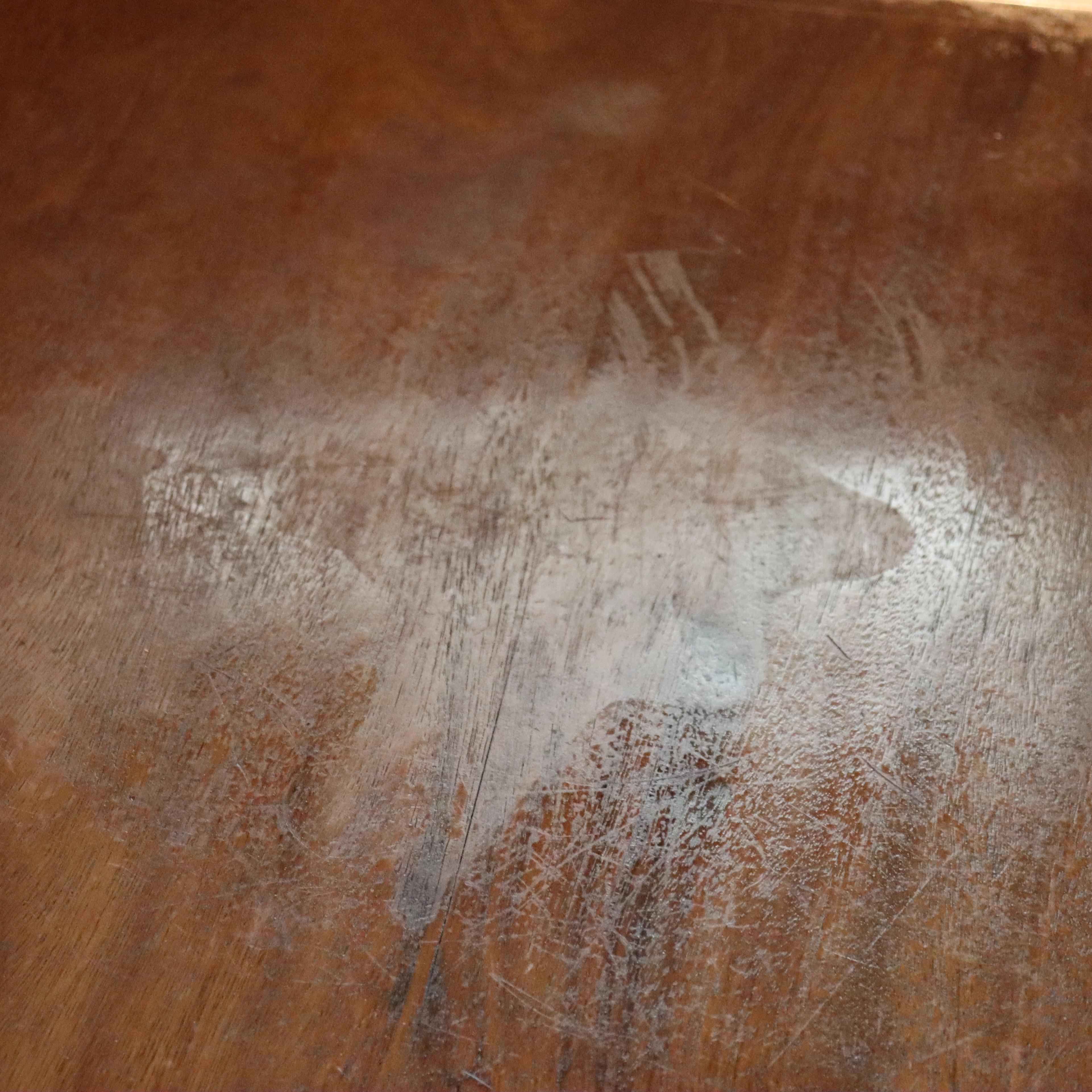 Antique Duncan & Phyfe 14' Mahogany Fur-Piece Pedestal Banquet Table For Sale 5
