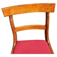 Antique Duncan Phyfe Tiger Maple Chair, Circa 1880s