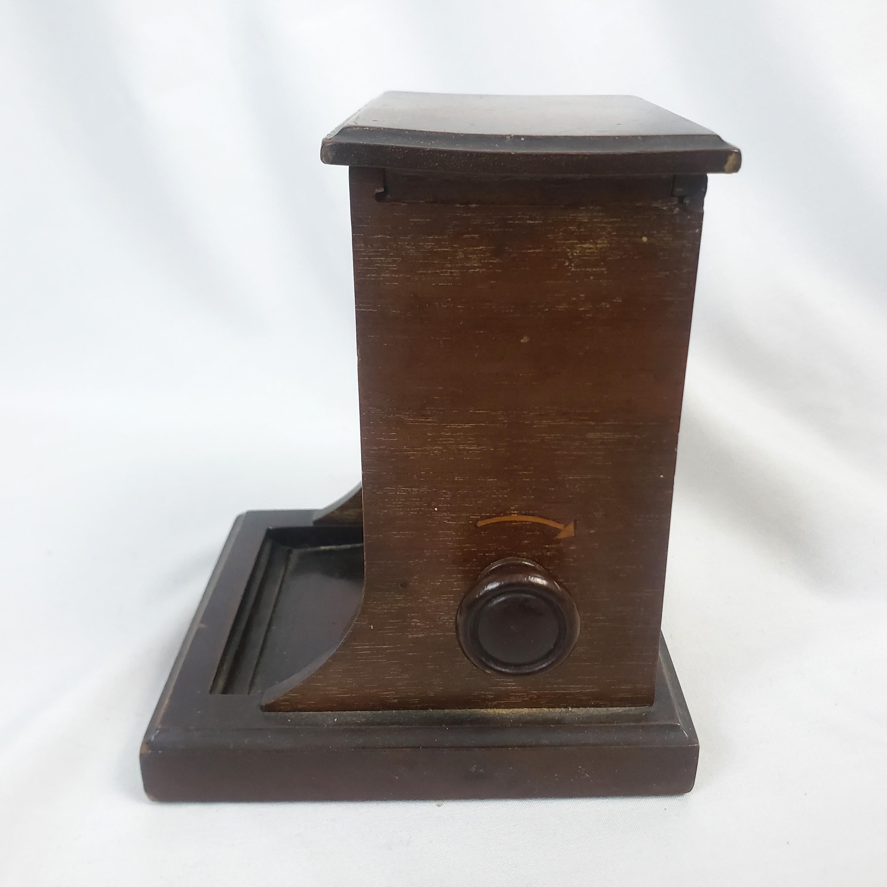 Antiker Dunhill Tisch-Zigarettenspender aus Holz (Englisch) im Angebot