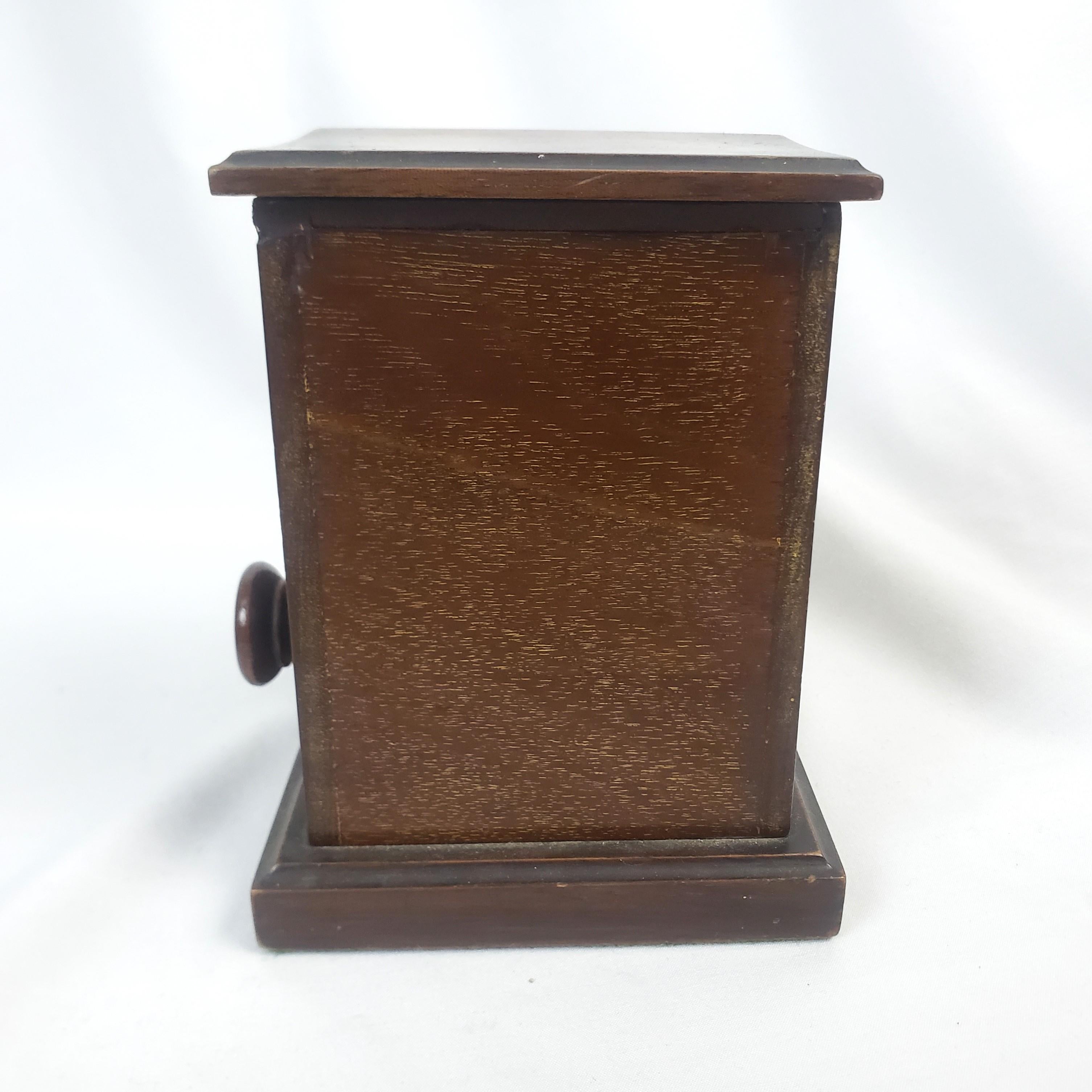 Art Deco Antique Dunhill Wooden Table Top Cigarette Dispenser For Sale