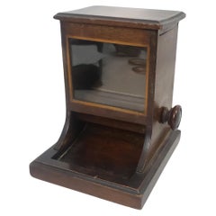 Retro Dunhill Wooden Table Top Cigarette Dispenser