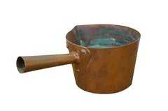Antique Duparquet DH&M Copper Sugar Candy Jam Sauce Pot Pan w Spout 12"