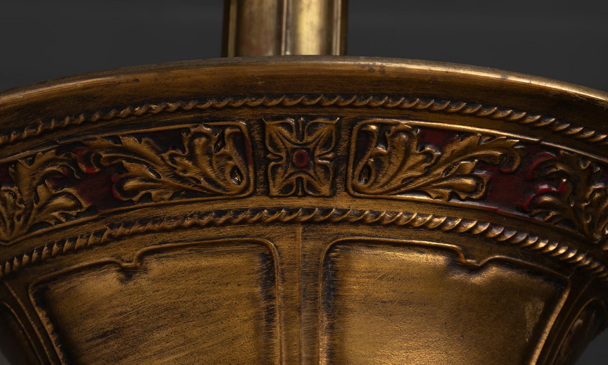 Inizio XX secolo Antichi pendenti da soffitto in vetro opalino Duplexalite, America circa 1920 in vendita