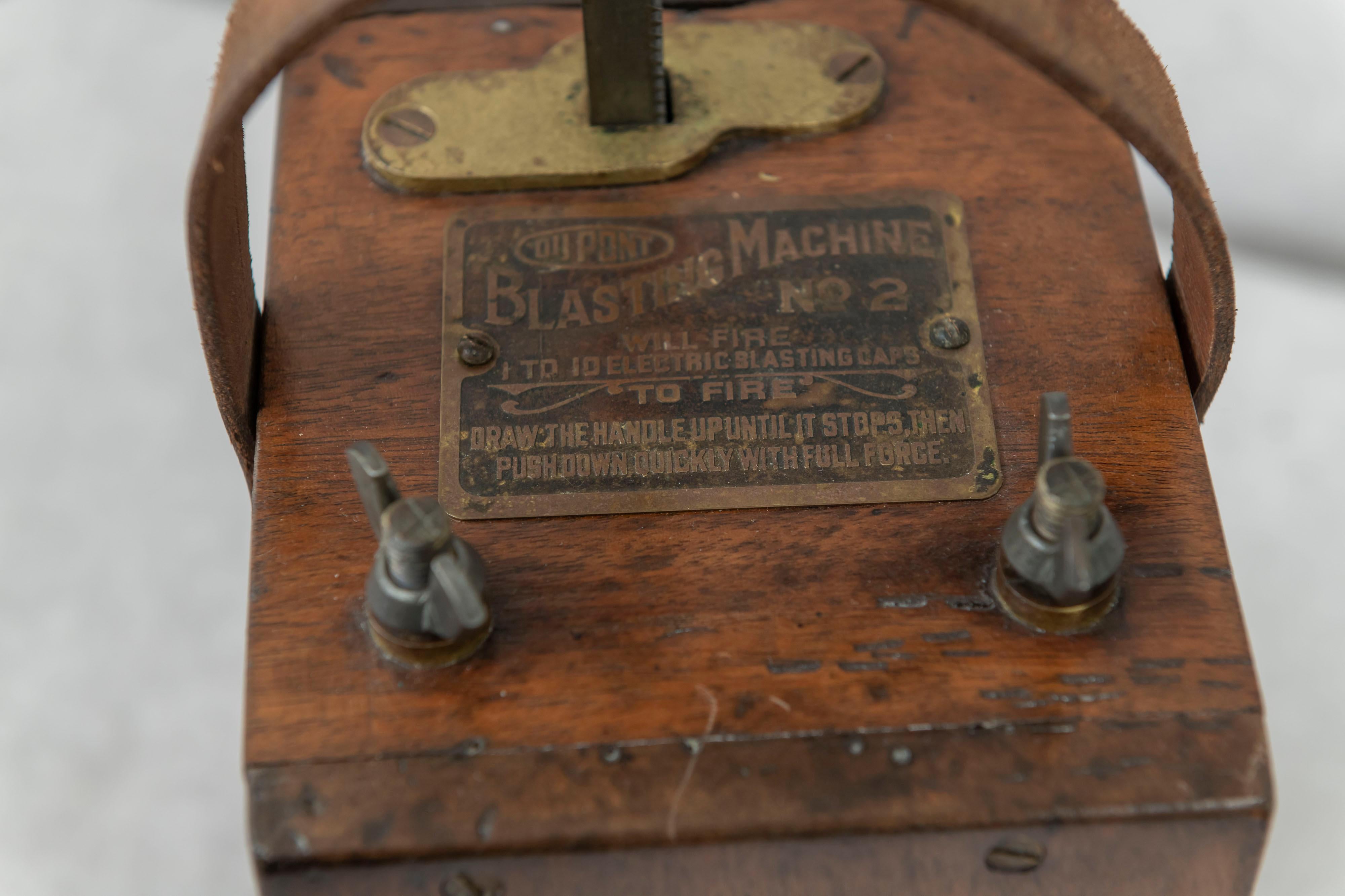 Other Antique Dupont Blasting Machine, with Storage Tin for Caps