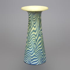 Antique Durand Art Glass King Tut Vase, Circa 1930