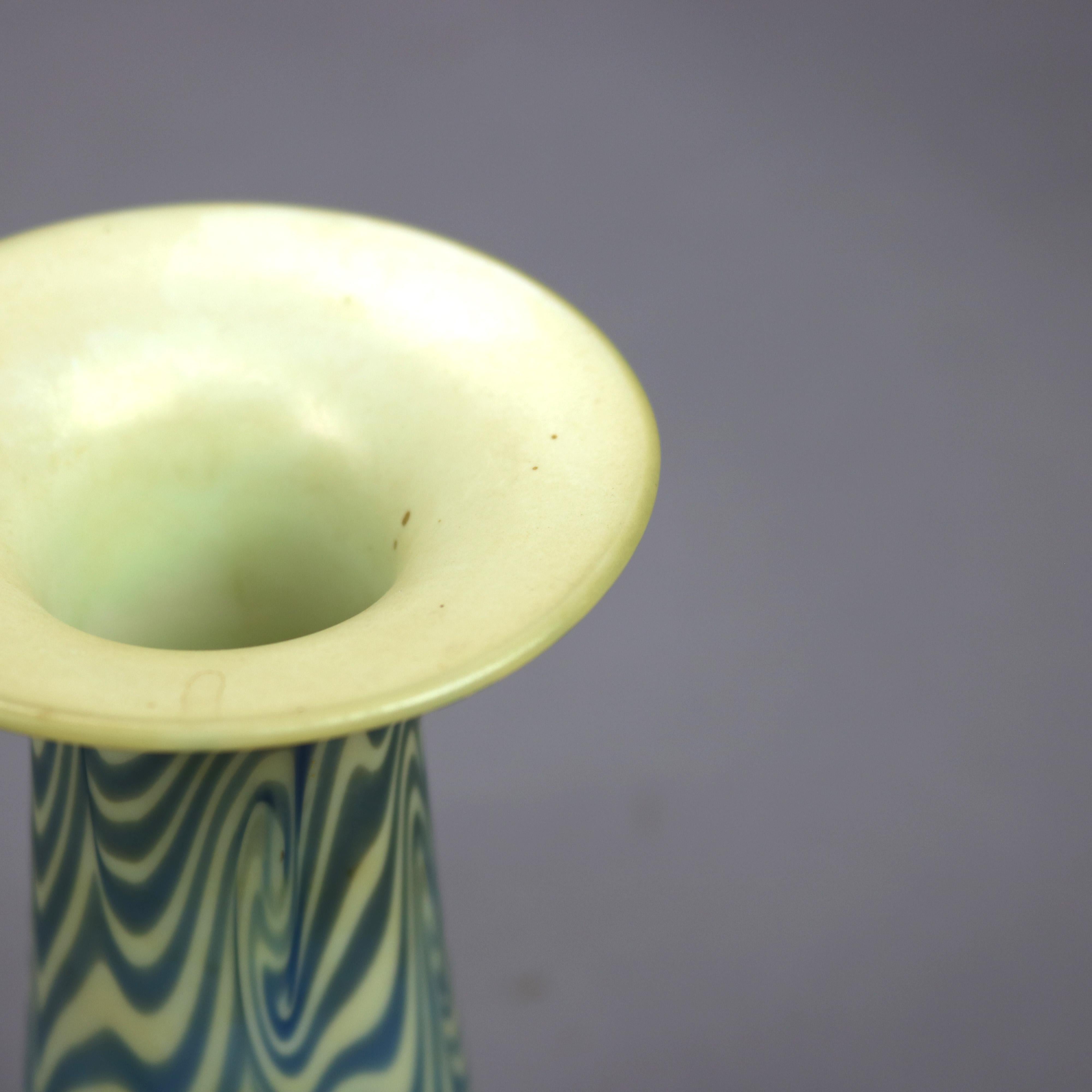 American Antique Durand Art Glass King Tut Vase, Circa 1930