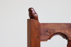 Antique Dutch Amsterdam School 1920 Magazine Rack / Stand Arts & Crafts Owl Teak