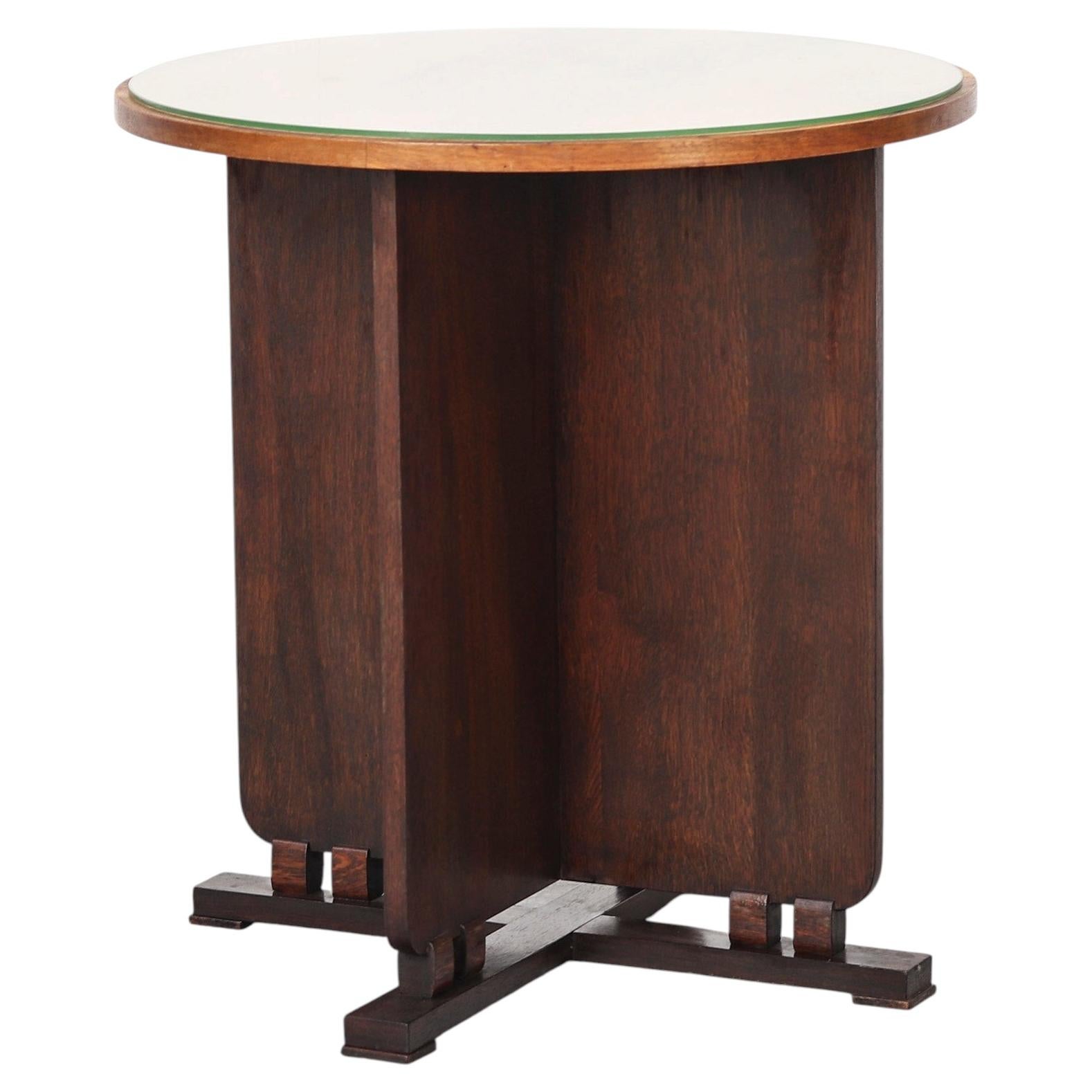 Table d'appoint hollandaise ancienne Art Deco Design 1930s