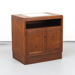 Antique Dutch Art Deco Bauhaus 1930's Design Liquor or Tea Cabinet