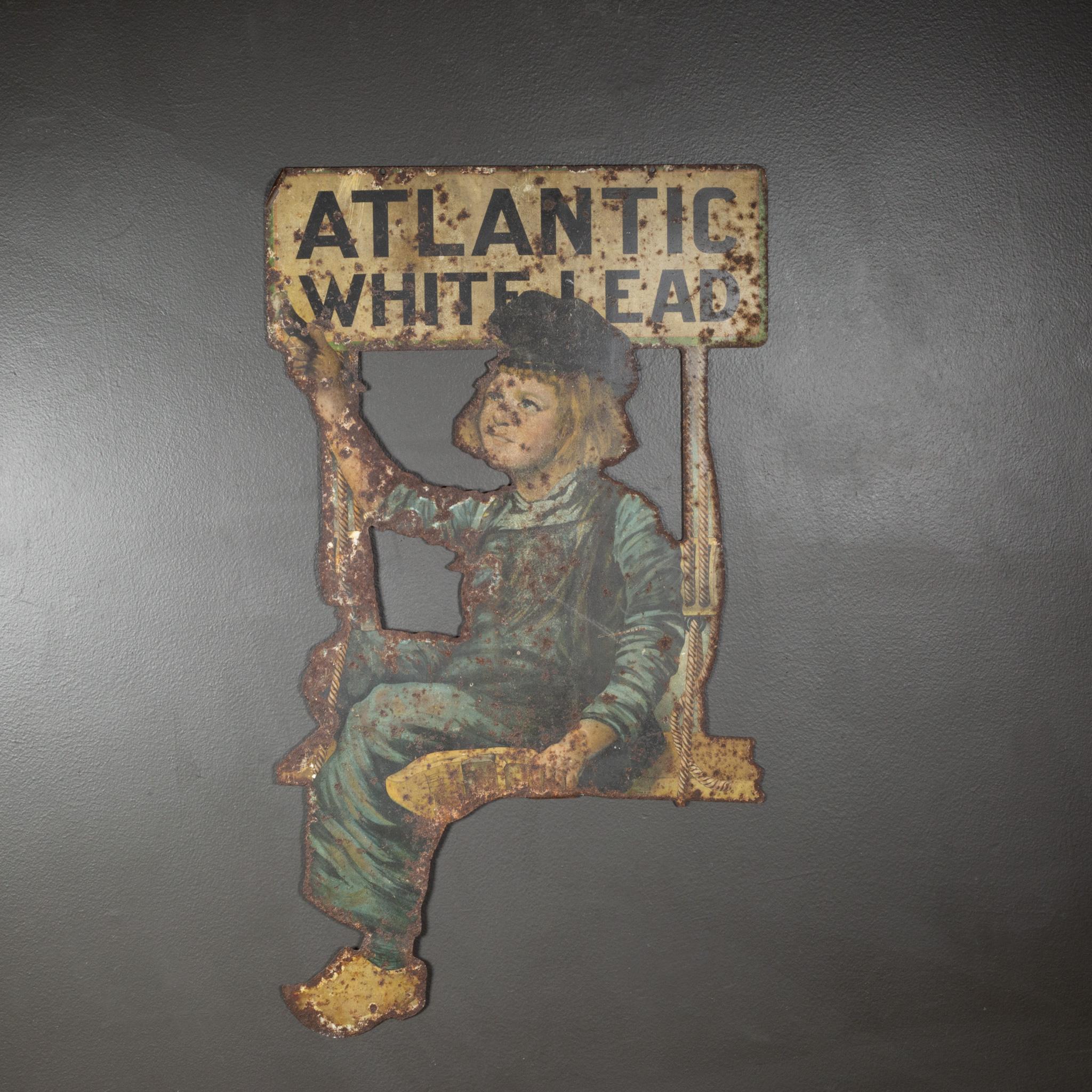 ABOUT

An original distressed tin litho sign featuring the Dutch Boy mascot and brand of paint.

    CREATOR Dutch Boy Paint.
    DATE OF MANUFACTURE c.1920.
    MATERIALS AND TECHNIQUES Tin Lithograph.
    CONDITION Distressed. Structurally sound.
