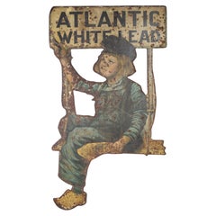 Antique Dutch Boy Paint Sign c.1920