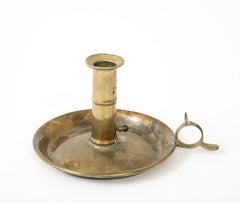 Antique Dutch Brass Adjustable Candlestick