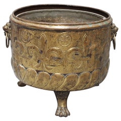 Antique Dutch Brass Jardiniere Planter (circa 19th Century)