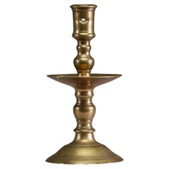 Antike holländische Bronze Kerzenständer 17.