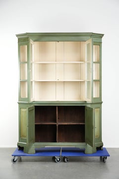 Antique Dutch buffet cabinet from the early 19th century made of pine wood