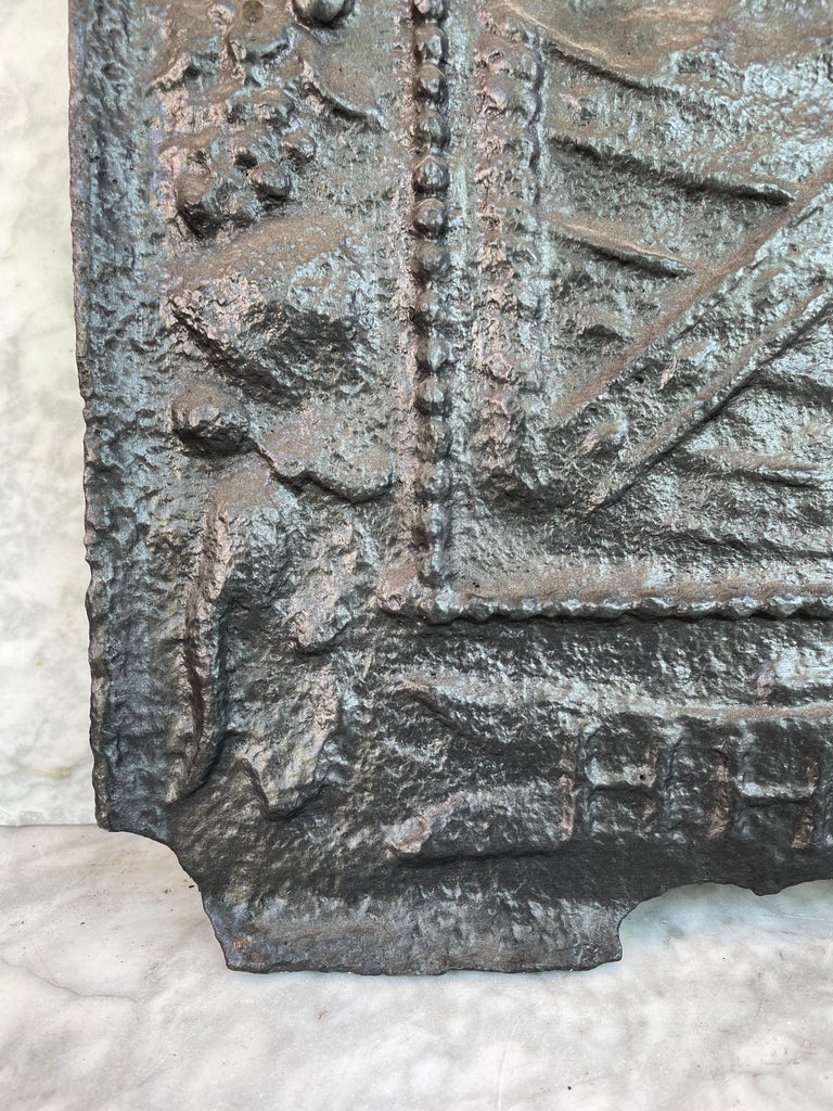 Antique Dutch Cast Iron Fireback For Sale at 1stDibs antique fireback