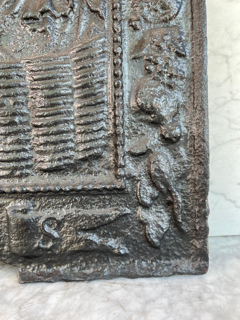 Antique Dutch Cast Iron Fireback For Sale at 1stDibs antique fireback