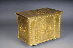 Antique Dutch Chest, Gilt Brass, 19th Century